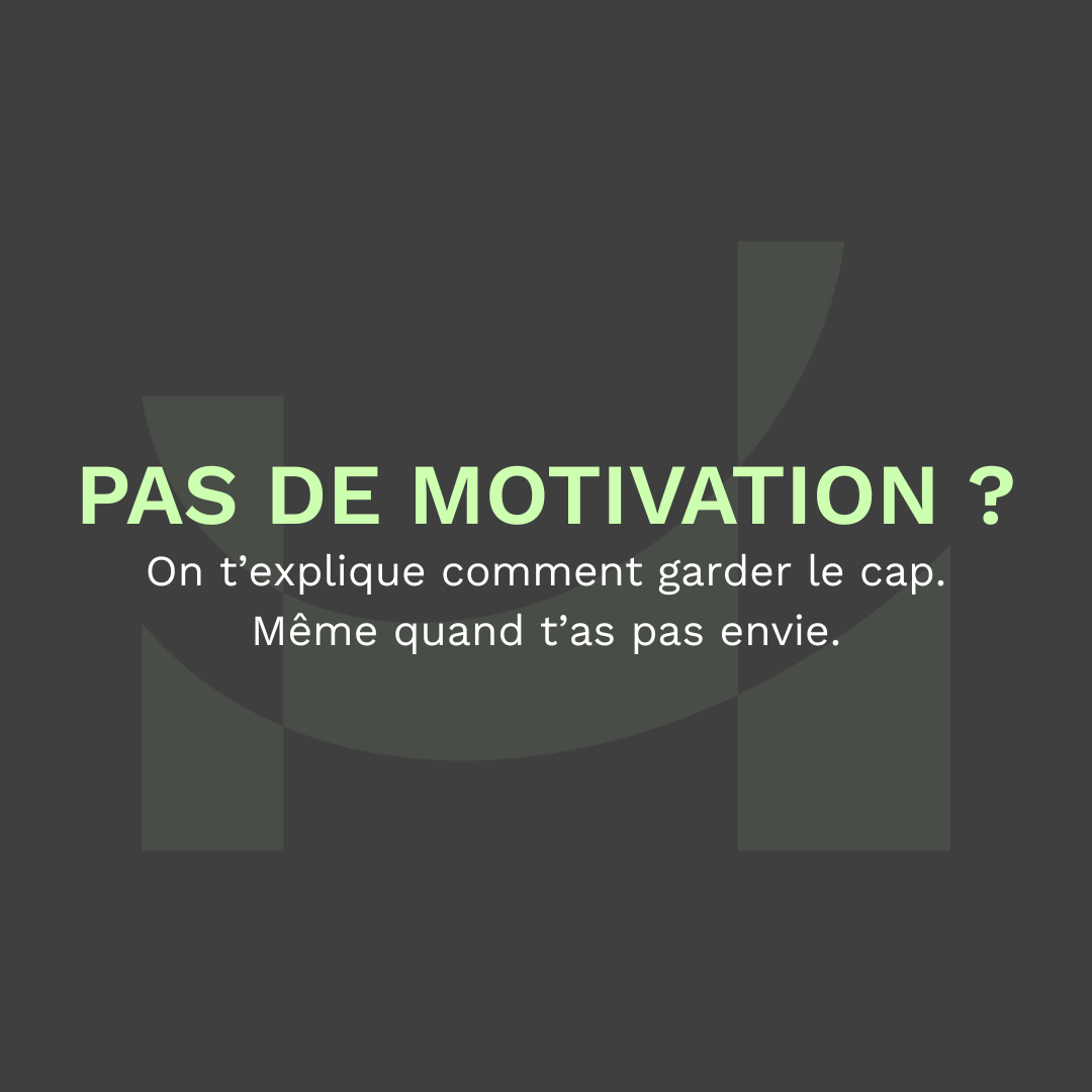Comment garder des progrès quand t’as zéro motivation