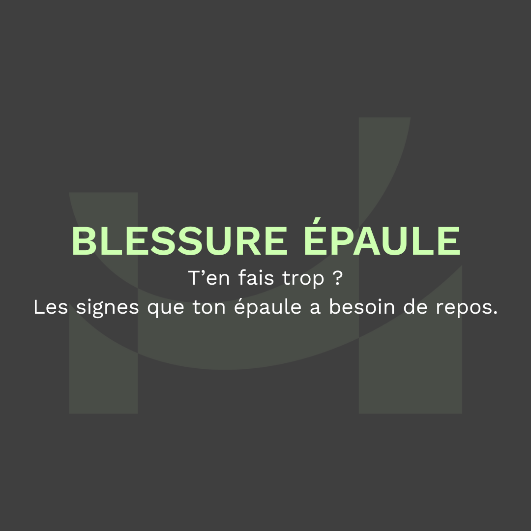 T'en fais trop ? Les signes que ton épaule a besoin de repos